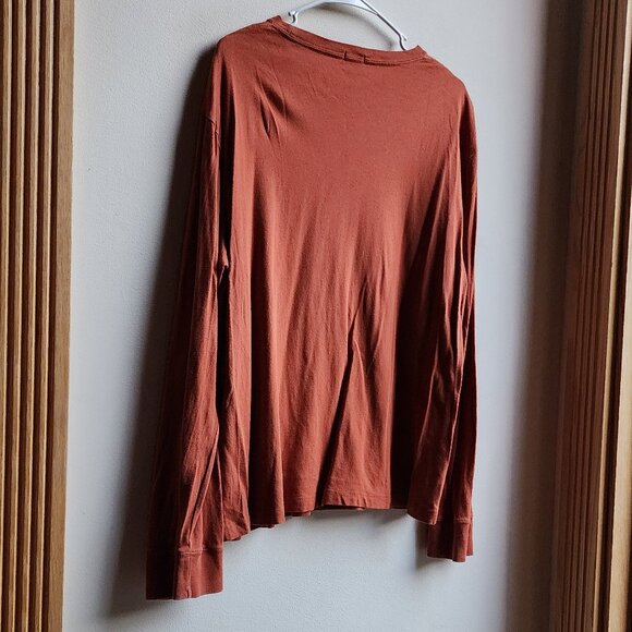 J. Crew Orange Lake George Long Sleeve Jersey Size Large - Picture 12 of 15